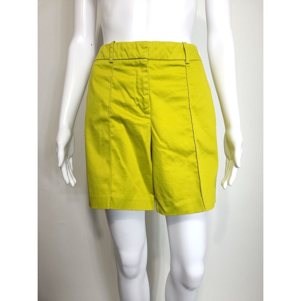 Worthington Shorts Womens Modern Fit Green Shorts Pockets Size 10